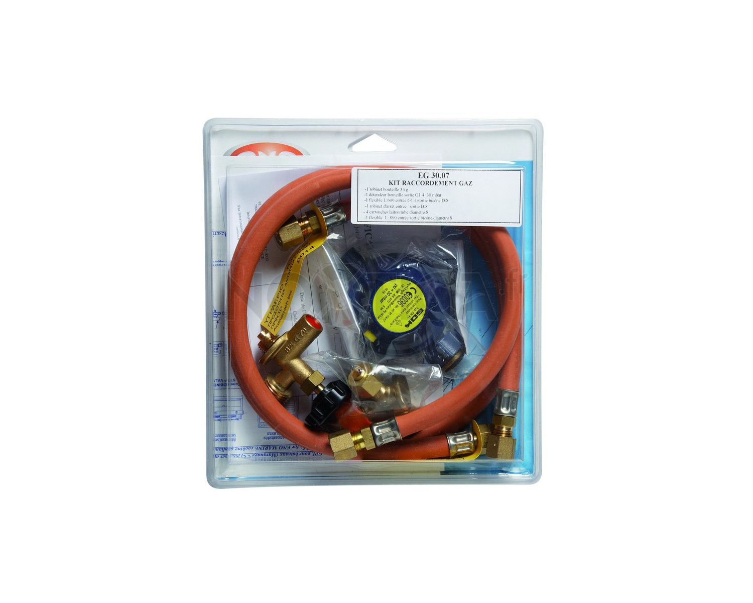 Univers du Pro Kit connexion gaz complet pour réchauds gaz (tuyau