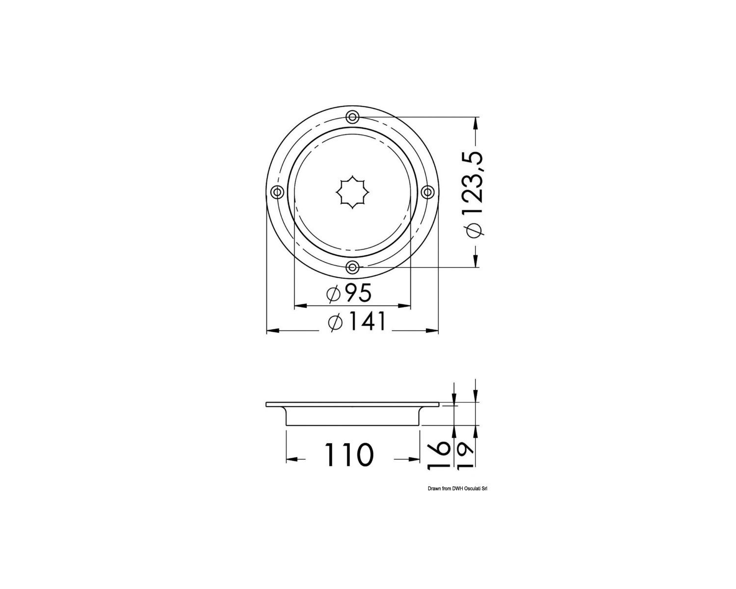 Manille en inox AISI 316 8 mm OSCULATI Osculati - Manilles en inox