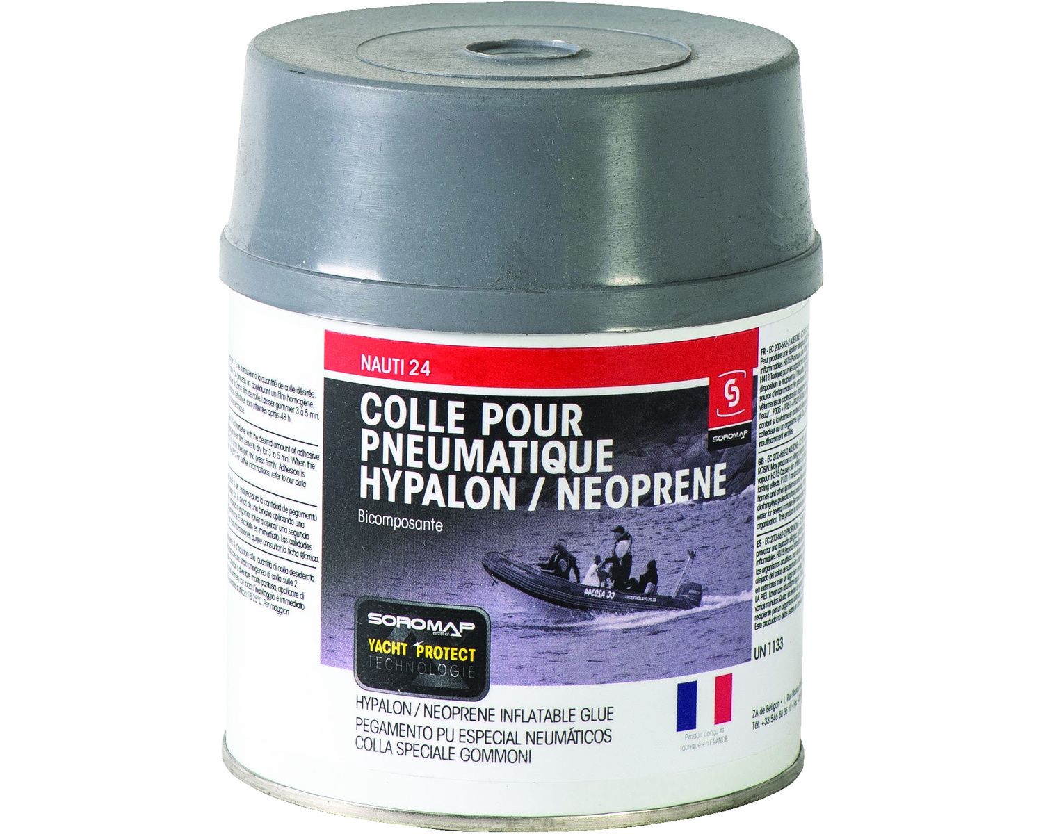 SOROMAP Nauti 24 colle Hypalon 400mL - Colle - BigShip Accastillage -  Accessoires pour bateaux