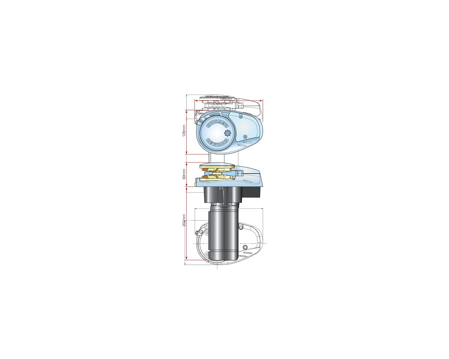 Lewmar Lewmar Vertical Guindeau V-700 Disjoncteur Interrupteur Ancrage Boat 35 'Max Mer 