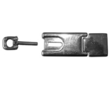 BIGSHIP Charnière à cadenas + anneau pivotant 89x32mm