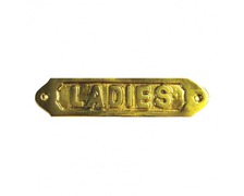 Plaque laiton : ladies