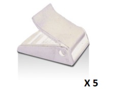 VMG Boucle sangle à came 25mm blanche les 5