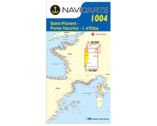 NAVICARTE Carte n° 1004 Corse Est, Porto Vecchio, Ile d'Elbe