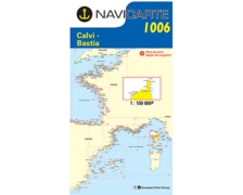 NAVICARTE Carte n°1006 Calvi, Bastia, Le Cap Corse