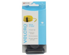 VELCRO® Sangle large ajustable noir 50mm x 92cm