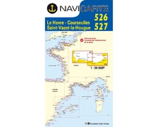 NAVICARTE Carte double n°526 et 527 Le Havre, St Vaast, La H