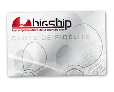 Cartes fidélité BigShip format CB (les 50)