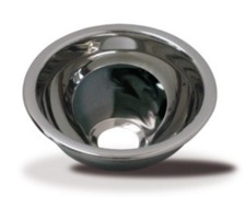 BARKA Evier hémisphérique inox poli miroir Ø200 mm H 100 mm