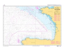 SHOM 7211 à plat Golfe de Gascogne - de Brest à Cabo Finist