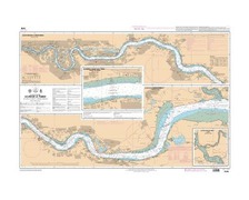 SHOM 7079 à plat Cours de la Tamise - De Hole Haven à London