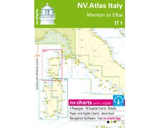 NV Charts Atlas Italie De Menton à Elba It 1