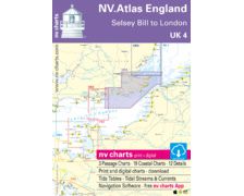 NV Charts Atlas UK Selsey Bill à l'estuaire de la Tamise UK4