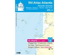 NV Charts ATLAS Atlantic Madeira,Canary,Azores,CapVerde ATL3