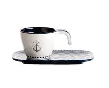 MARINE BUSINESS Tasses à café + sous-tasses SAILOR SOUL (x6)