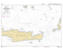 SHOM 7531 à plat Nísos Krítí (Partie Est) - De Nísos Thíra (