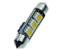 Ampoule navette 10 x 37mm 12V - 3 leds