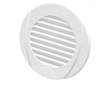 NUOVA RADE Grille aeration plastique ronde blanche Ø102 mm