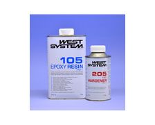 WEST SYSTEME Resine epoxy 105 + durcisseur 205 Pack A 1,2kg