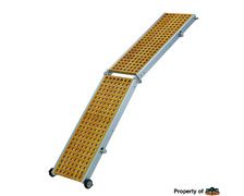 TREM Passerelle pliable en caillebotis + alu 2m60