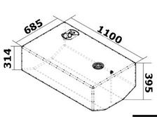 OSCULATI Réservoir carburant 270 l