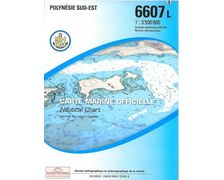 SHOM L6607 POLYNESIE SUD-EST