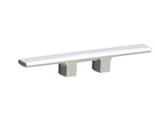 DAMADE Taquet d’amarrage L 250 mm aluminium Fraisé