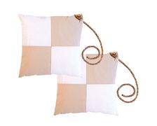 MARINE BUSINESS Lot de 2 coussins WATERPROOF BEIGE/BLANC