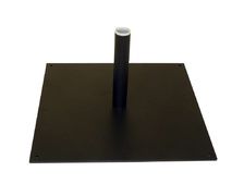 BIGSHIP Platine carré pour mât oriflamme 400 x 400 x 3 mm