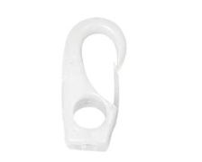 BIGSHIP Mousquetons plastique blanc Ø4mm les 2