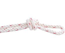 COUSIN CORDAGE POLYAMIDE 3T BLANC / ROUGE