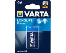 VARTA Pile alcaline 9 V 6LR61 Longlife Power