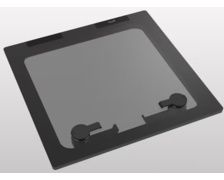 GOIOT PANNEAU MAGIC FLUSH T10 GRIS SATINÉ 260 X 260 mm