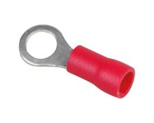 Cosse à oeil - Ø 5 mm - 0.5 à 1.5  mm² - Rouge - par 10