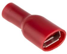 Cosse plate femelle isolée 6.3mm -3 à 6mm² Jaune par 10