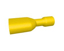 Cosse plate femelle isolée 6.3mm -3 à 6mm² Jaune par 10