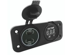 BIGSHIP PORT USB -C 2 ENTRÉES PLUS VOLTMÈTRE
