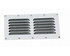 BIGSHIP Grille aeration inox rectangulaire 65 x 125 mm