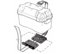 TREM Support universel a sangle pour batterie et nourrice