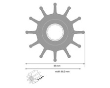 JABSCO Turbine Øext 95mm ep 88.9mm 17936-0001B