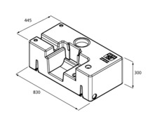 RM69 Réservoir à eaux noires 90 L