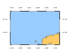 SHOM L6680 de l'ile d'Ouessant à l'ile de Batz