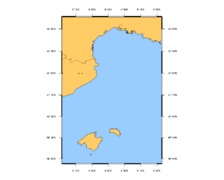 SHOM L7203 Des îles Baléares (Islas Baleares) à Marseille