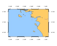 SHOM à plat 7068 De la presqu'ile de Quiberon au sables d'Ol