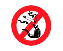 LALIZAS Disque adhésif interdit de fumer 135mm