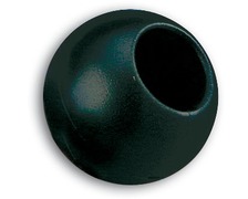 Boule d'arrêt de drisse 44mm/11mm noir les 2