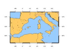 SHOM 6757 à plat du Détroit de Gibraltar au Canal de Sicile