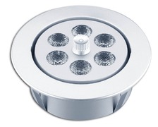 TREM Plafonnier Inox à 6 Leds blanches orientable