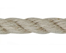 LIROS Cordage Historic câblé 3 torons aspect chanvre Ø30mm