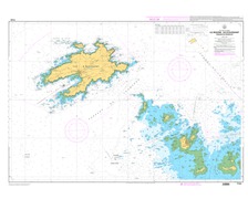 SHOM L7123 Iles Molène et Ouessant - Passage du Fromveur